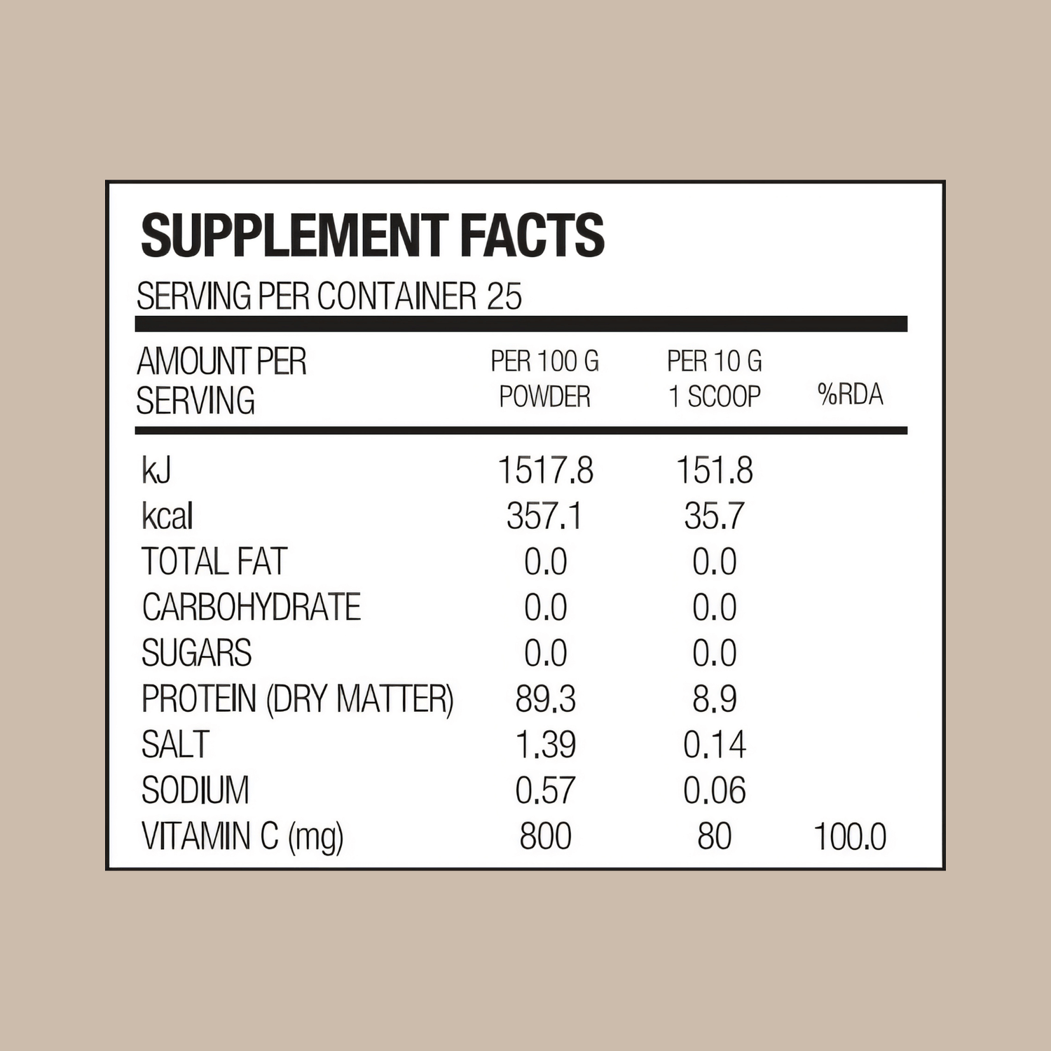 Collageenpeptiden met Vitamine C (250 gr, 25 porties) - Welle Vita